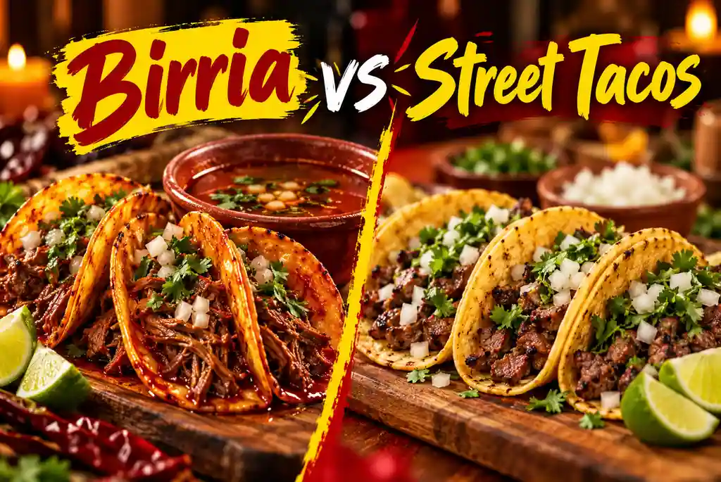 birria tacos vs street tacos