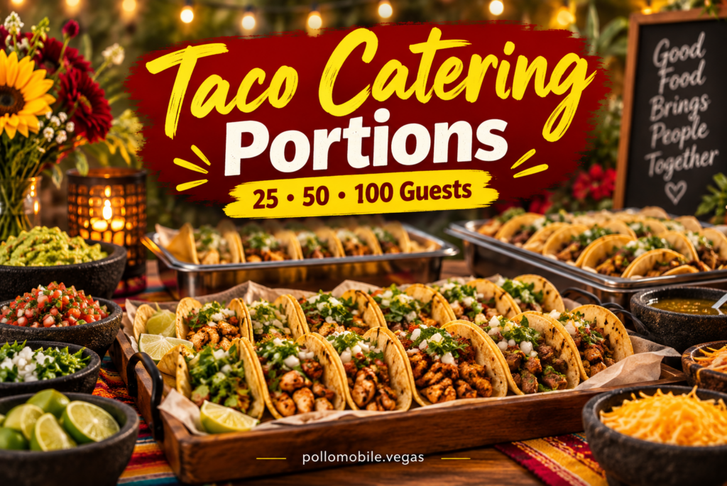 How Much Taco Catering Do You Need for 25, 50 or 100 Guests?